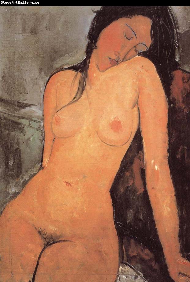 Amedeo Modigliani seated female nude